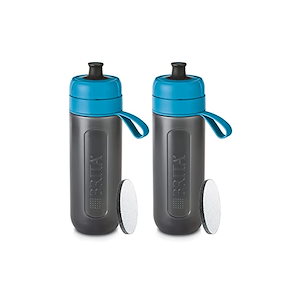ブリタ 水筒 携帯用 浄水ボトル 2本セット 600ml アクティブ ブルー マイクロディスクフィルター【日本正規品】