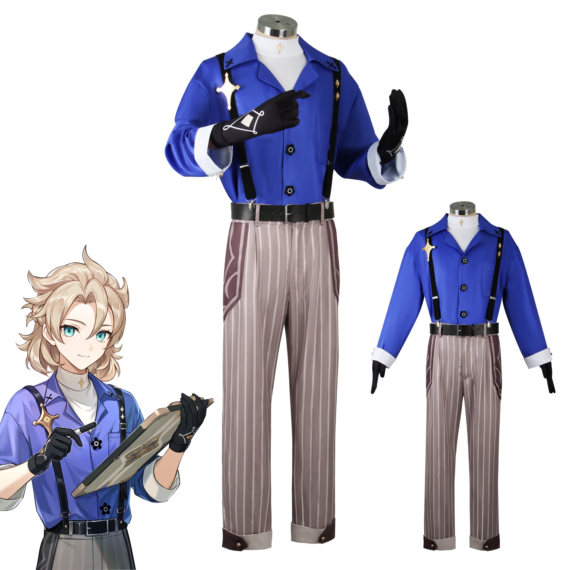 原神 Genshin アルベド コスプレ衣装 Albedo コスチューム 変身 仮装 ステージ服 舞台 クリスマスコスチューム一式