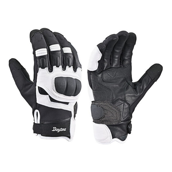 D49093 グローブ 秋冬 手のひら本革(ヤギ革) コンフォート ウインターグローブ DG-013 ブラック/ホワイト Sサイズ