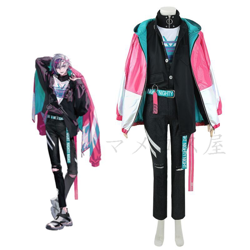 YouTuber　 VTuber　 にじさんじ所属　　ROF-MAO　ろふまお　不破湊　コスプレ衣装 　ウィッグ　靴　仮装　変装