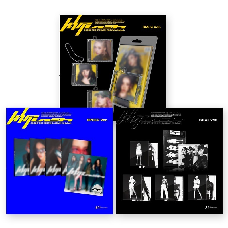 [3種セット] aespa [Whiplash] (Smini ver.+SPEED ver.+BEAT ver.) ミニ5集アルバム チャート反映 当店特典