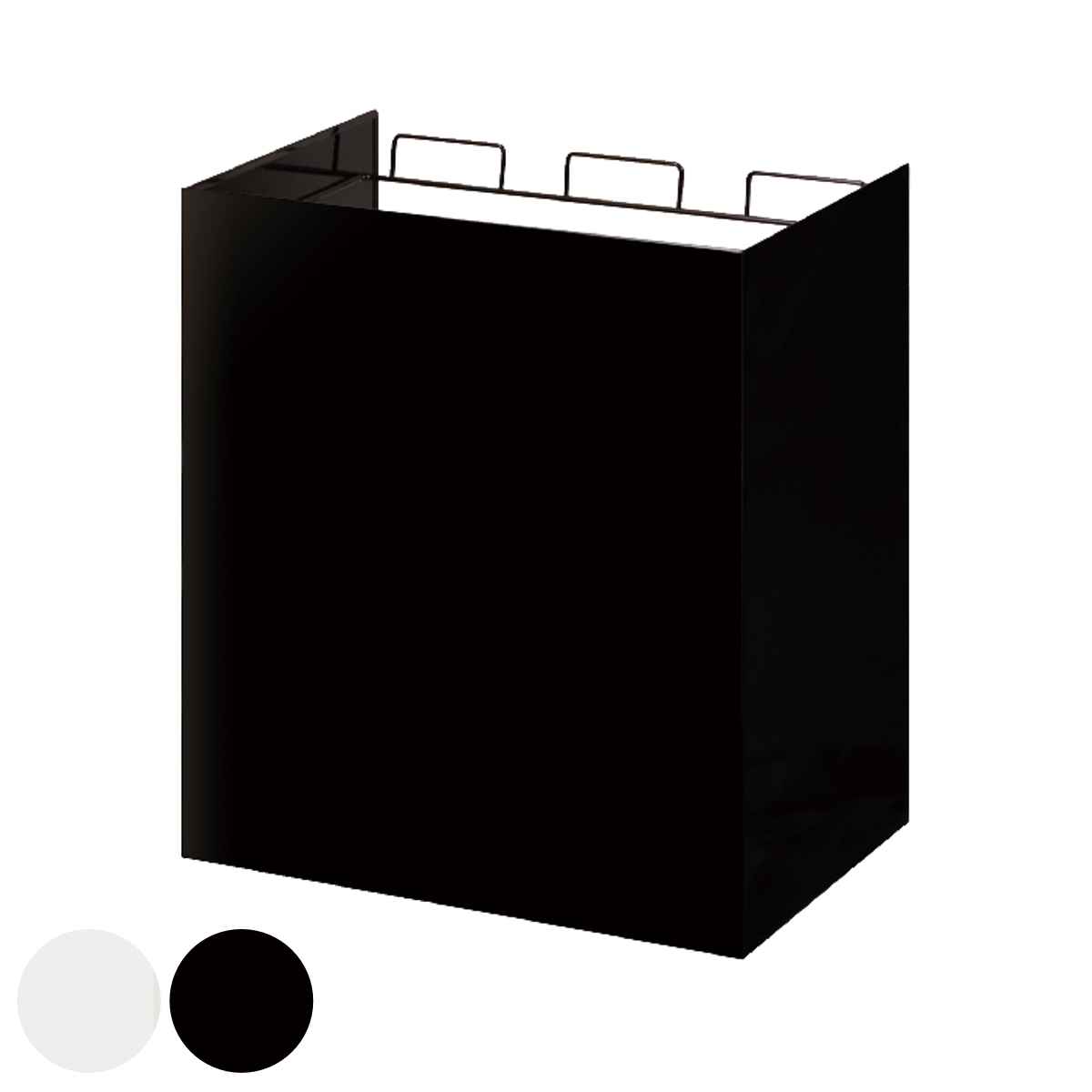 ゴミ箱 3分別 レジ袋ダストボックス スチール ごみ箱 レジ袋ホルダー レジ袋スタンド 目隠し付き キャスター付き ゴミ袋スタンド 棚下 シンク下 分別 分別用ゴミ箱 キッチン カウンター下