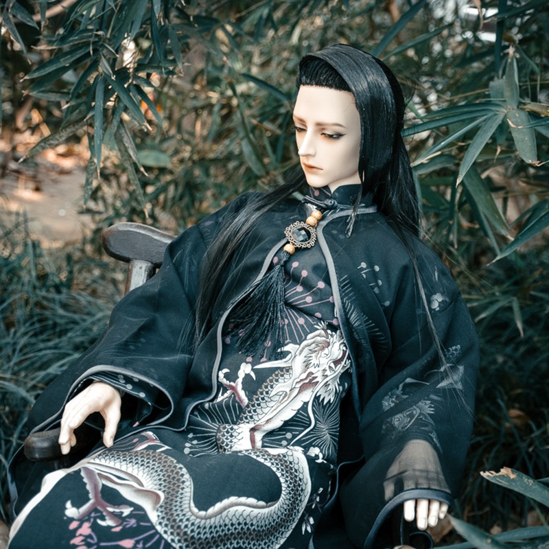 数量限定BJDドール服 古風衣装セット 龍柄 時代服 SD/MSD/70cm＋サイズ人形用