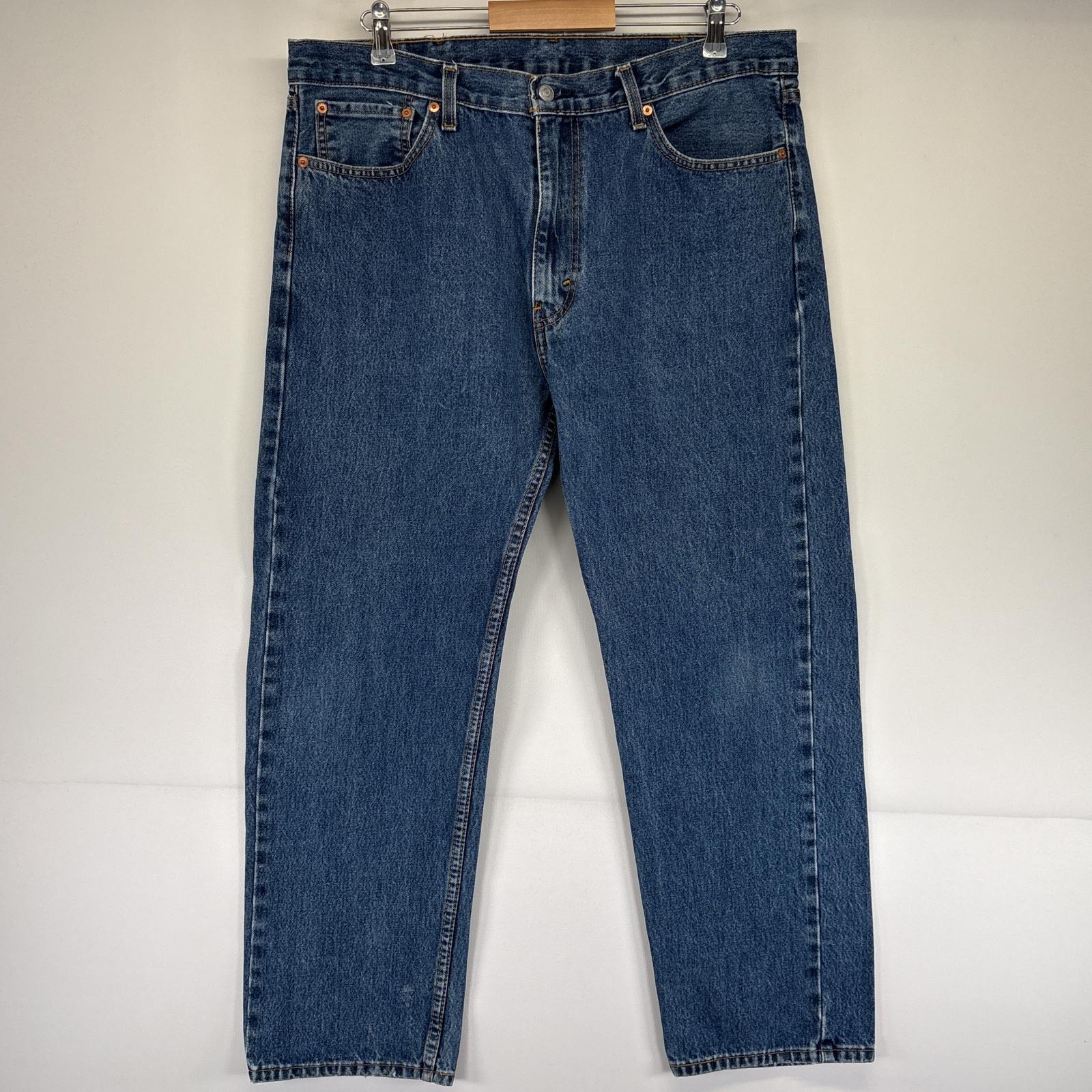 古着 デニムパンツ 505 ストレート ジップフライ 5ポケット ジーンズ ジーパン 大きいサイズ w38 L30 ブルー メンズ 5,060円