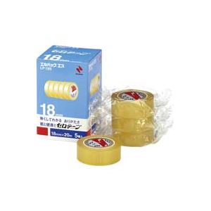 （まとめ）ニチバン セロテープ Lパック LP-18S 18mm×20m 5巻 (×5セット)