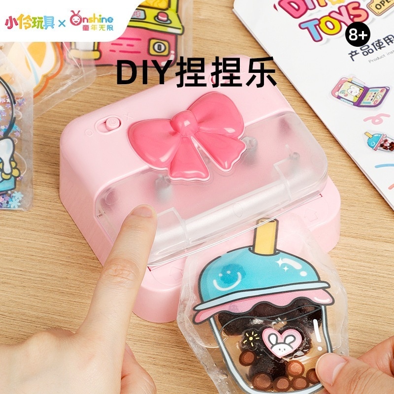 女の子のグーカ混練セット解凍子供のアイデア手作り知育玩具材料バッグ