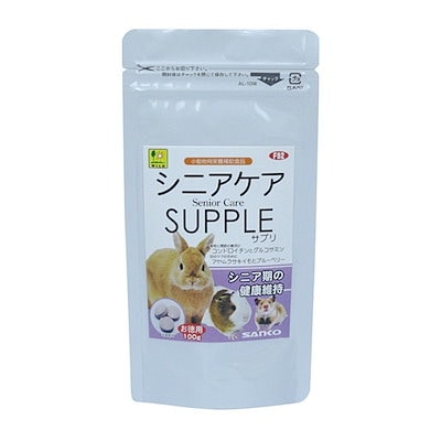 他サイト： 三晃商会　シニアケア　サプリお徳用　１００ｇ　うさぎ　おやつ　ＣＲＣ50―20―23―25―00の商品画像