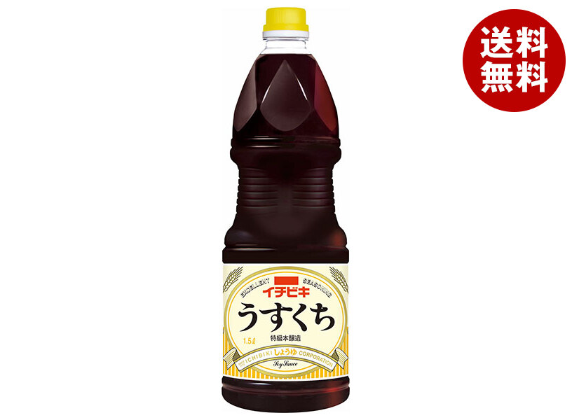 イチビキ うすくちしょうゆ グリップパック 1500mlPET＊6本入＊(2ケース)