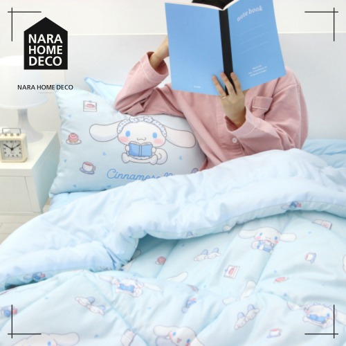 サンリオ シナモロール 薄綿布団 枕カバー 寝具セット Goodnight 韓国人気 かわいい 韓国インテリア 10,549円