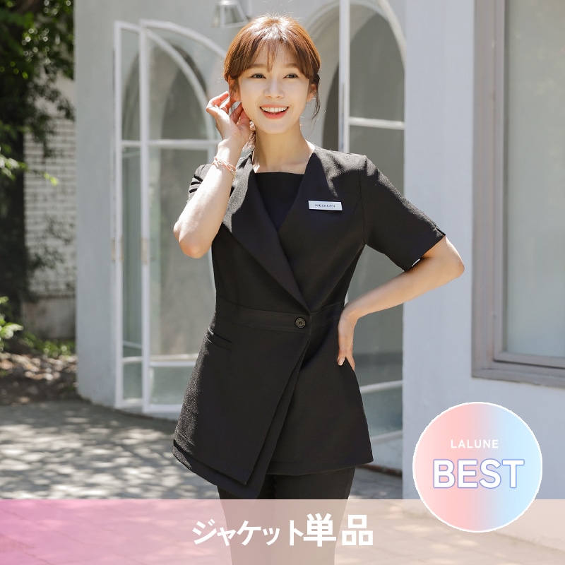韓国 ジャケットスーツ 単品 エステティック 眉毛ビューティーサロン 洗えるスーツ