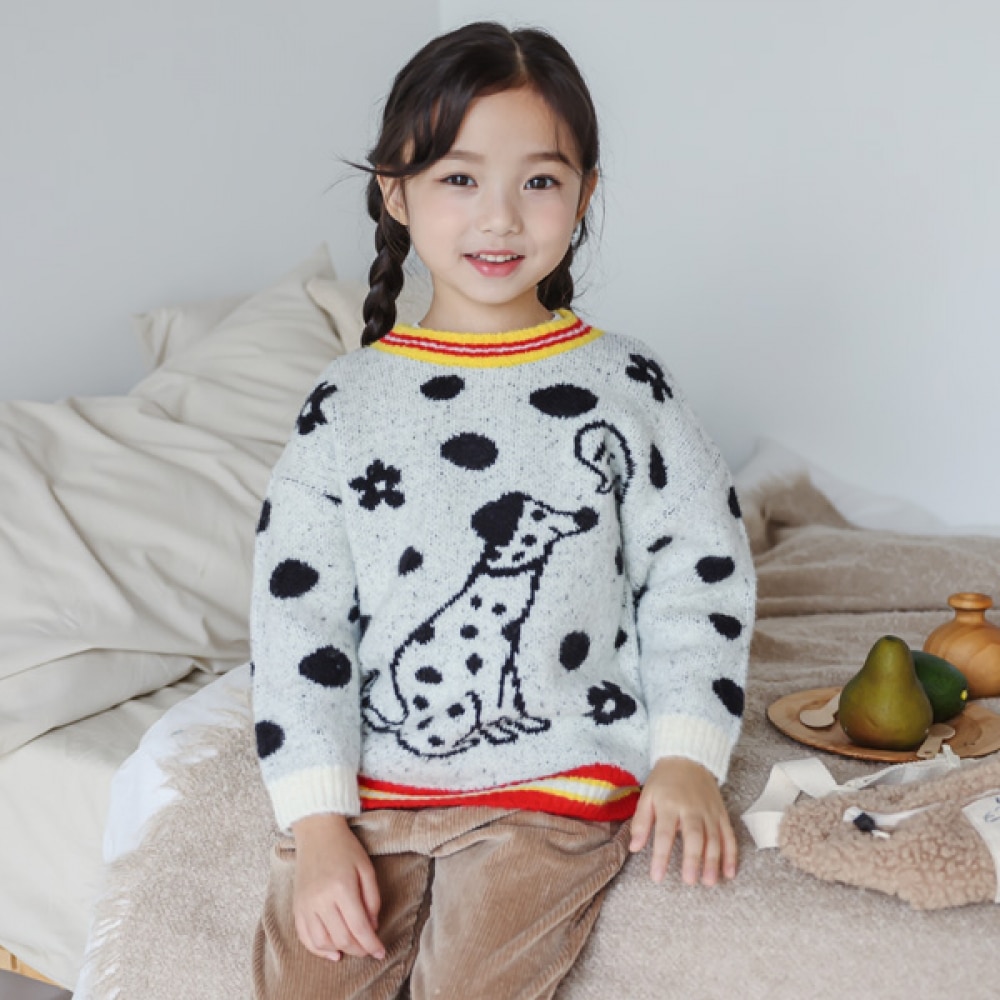 アイラブジェイ ダルマシアン プルオーバー ニット T JTWTO49