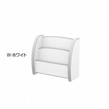 知育家具 EVAキッズシリーズ えほんたて スリムタイプ PS-50S　W/ホワイト