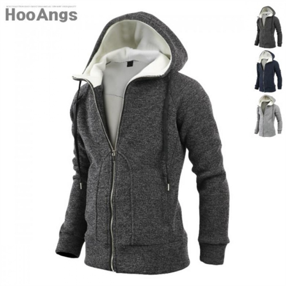 (ジュアンス) ボアライニングベーシックフード付きジップアップジャンパー EHJP8054