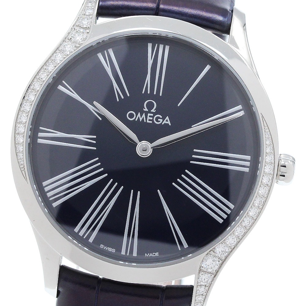 オメガ OMEGA 428.17.39.60.01.001 デビル トレゾア サイドダイヤ クォーツ レディース 良品 _904336【中古】