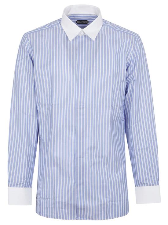 TOMFORD Men Shirts HLBA02C0028WUC Blue