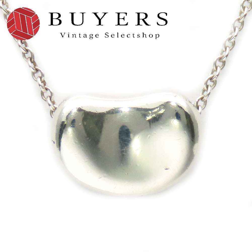 中古 ネックレス ビーン シルバー925 約3.0g シルバー エルサペレッティ アクセサリー 定番 レディース 女性