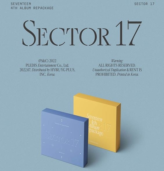 [2種セット][SEVENTEEN] - 4th Album Repackage SECTOR 17 (Set)KPOP CD
