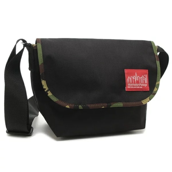 ショルダーバッグ カジュアルメッセンジャーJR S ブラック ユニセックス MANHATTAN PORTAGE 1605JR blkwcam
