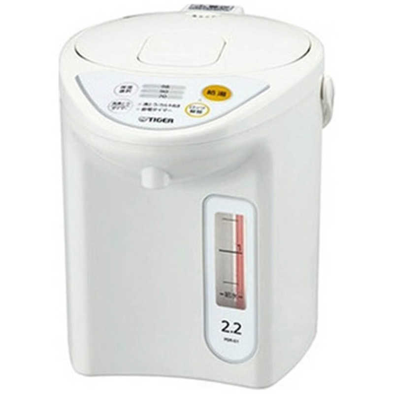 タイガー　TIGER　電気ポット マイコン電動ポット 2.2L ホワイト　PDR-G221
