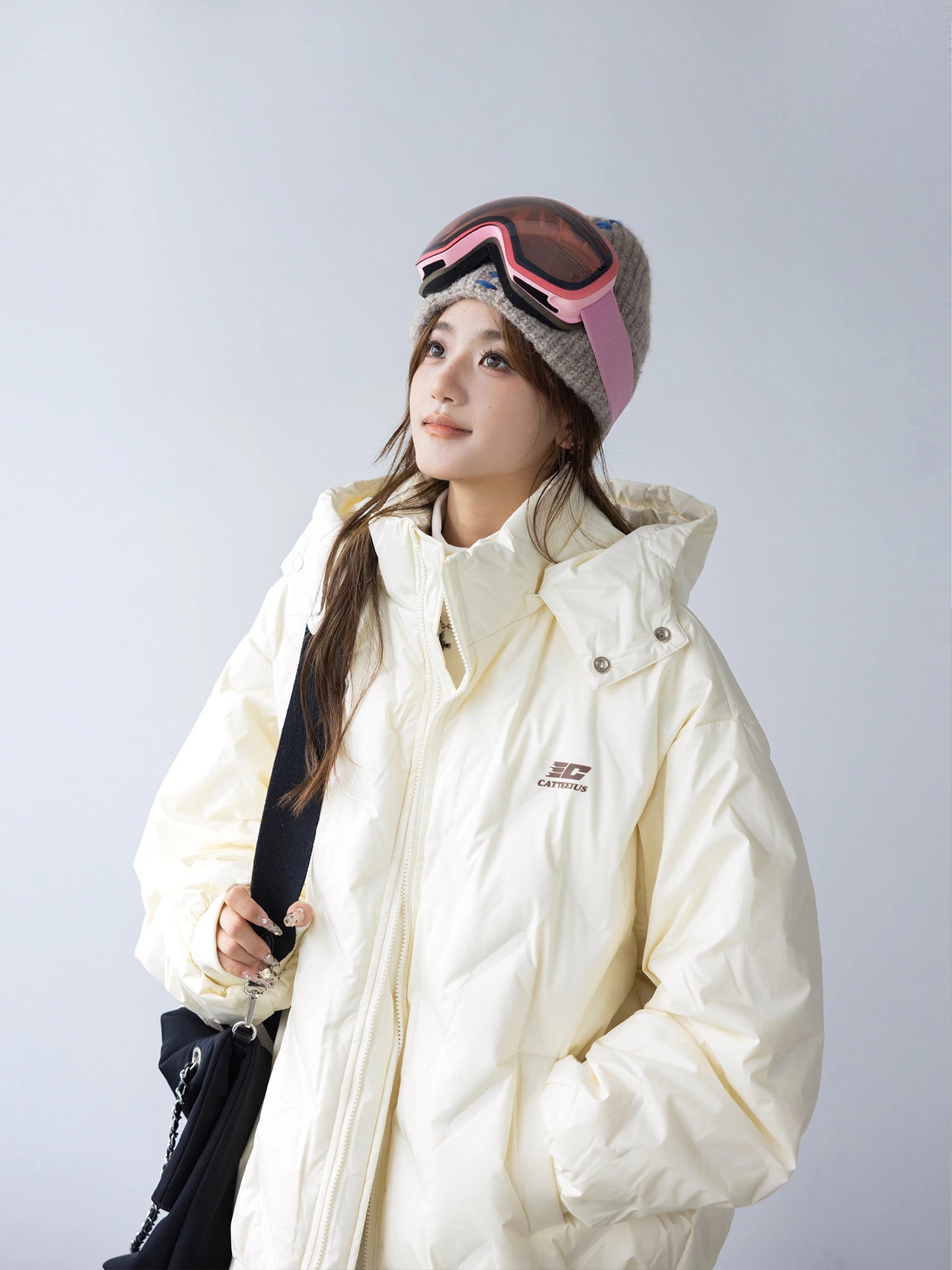 【高品質の製品】ダウンジャケット レディース 90%ダウン フード付き ミドル丈 2026 冬 アウター 極暖 厚手 防寒 オーバーサイズ ゆったり マシュマロダウン 韓国 ファッション