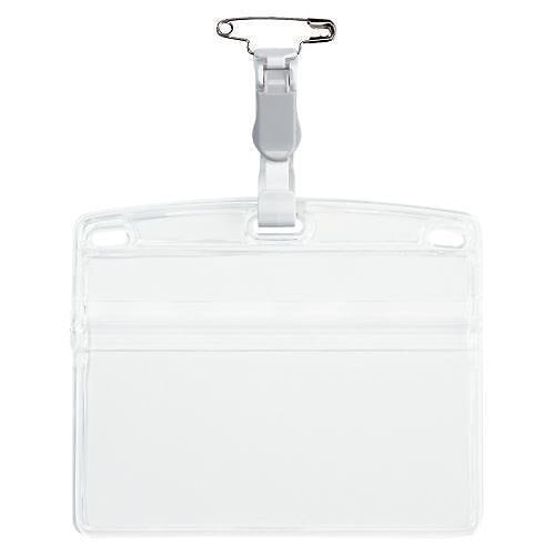 （まとめ買い）オープン工業 タッグ名札 プラクリ 横特大 10枚 NT-3-GY 00023797 [x3]