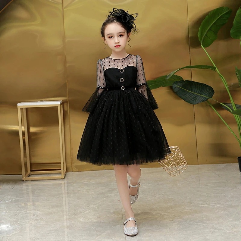 新品は安い新作 子供ドレス ピアノ発表会 ワンピース 長袖 女の子 ドレス フラワーガール フォーマルドレス 子供服 キッズドレス 子どもドレス aラインワンピース ジュニア 七五三 結婚式 卒業式