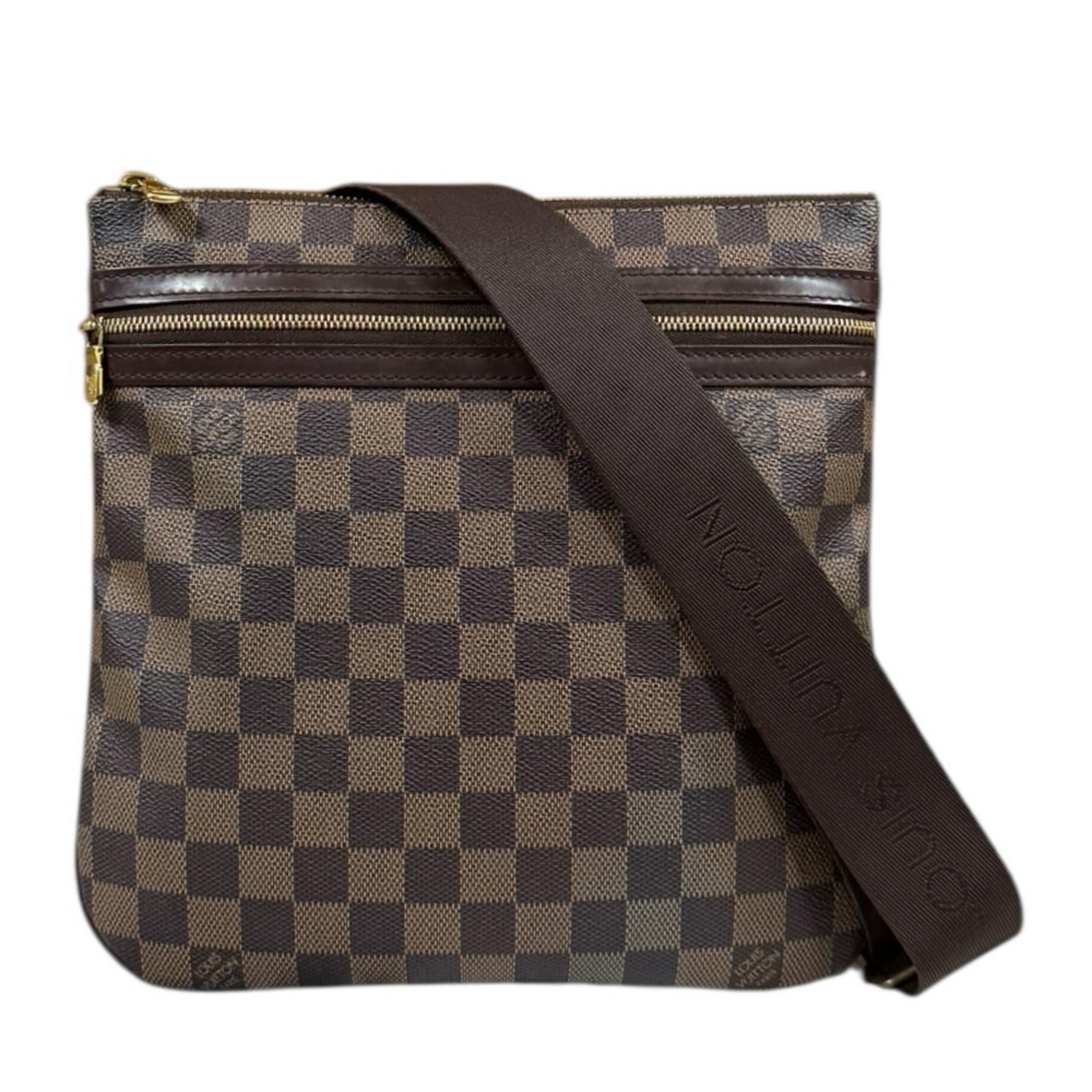 ルイヴィトン ポシェットボスフォール ダミエ ショルダーバッグ ダミエキャンバス N51111 ブラウン LOUIS VUITTON 中古