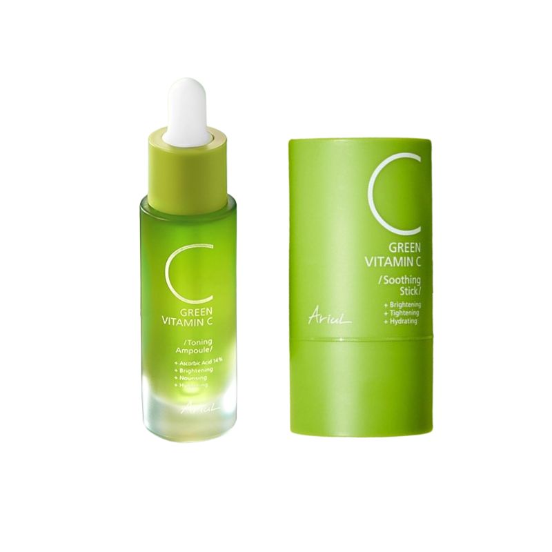 グリーンビタミンCトーニングアンプル 15mL + スージングスティック 24g