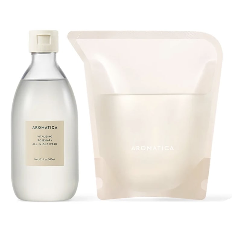 バイタライジング ローズマリー オールインワン ウォッシュ 300ml + 詰め替え 300ml