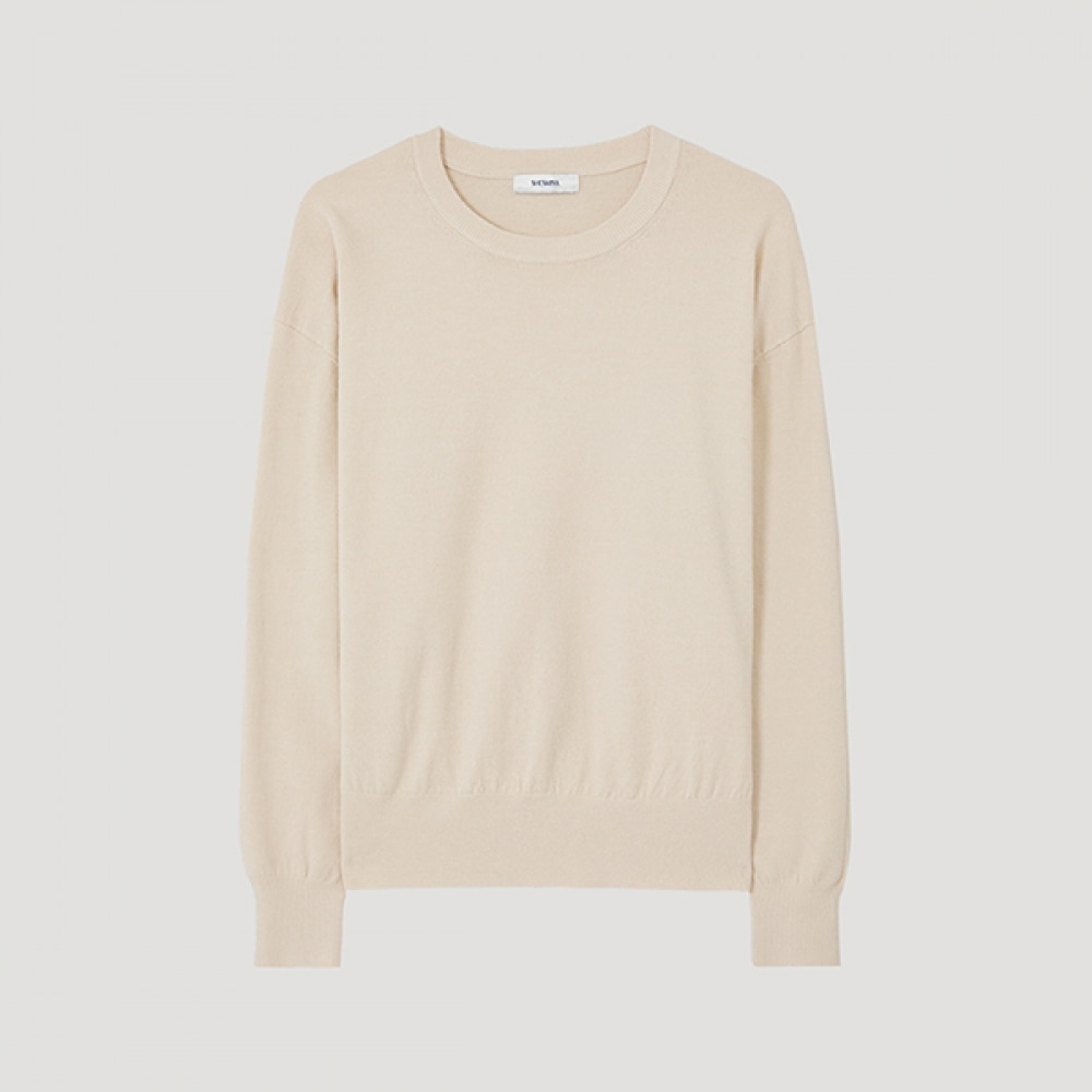 (シールズミス) ベーシックラウンドネックニット_SSKPOP12010_BE 4,869円