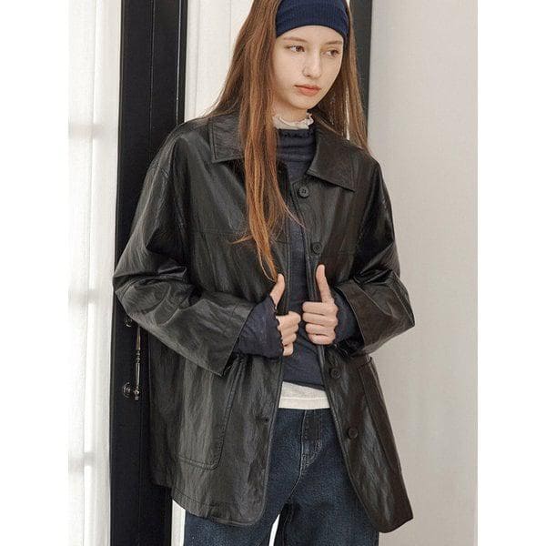 フェイクレザー ジャケット OP3W5871