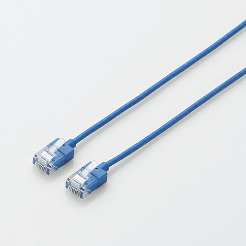LANケーブル CAT6A スーパースリム 20m ブルー LD-GPASS/BU20