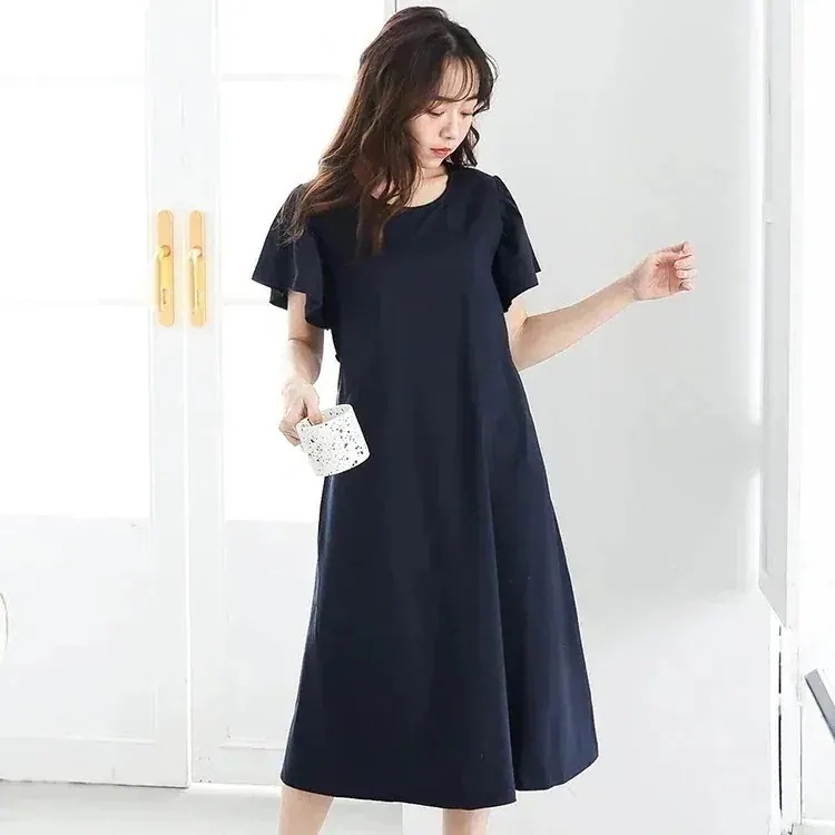 品質いいな新品 妊婦用授乳可能ワンピースのお出かけサイズ半袖で火照ったママのマタニティドレスで痩せ見え jiaci