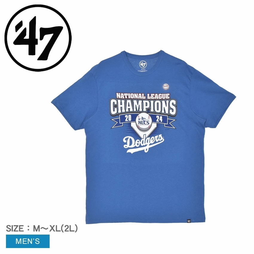 LOS ANGELES DODGERS 2024 NATIONAL LEAGUE CHAMPIONS 47 FRANKLIN TEE NTL12TMAICX683217QO メンズ 野球 半袖
