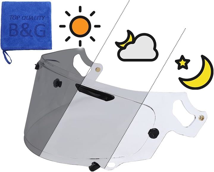 互換品 UVAUVBを100％カット衝撃に強い便利なシールド VAS-V MV 調光シールド フォトクロミックシールド クリアスモークに自動で変化 8,117円