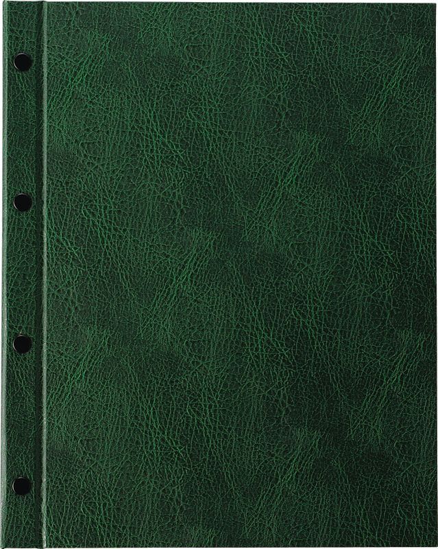 （まとめ買い）店舗用品 ホック式VPメニューブック A4/4ページ HB-201 グリーン [x3]