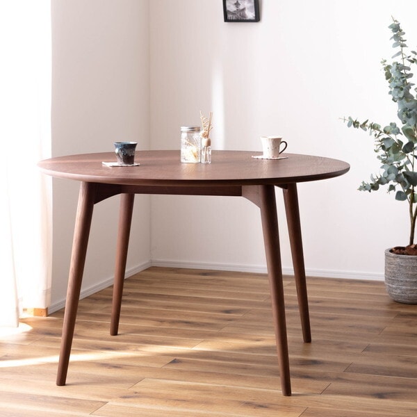 KRM-110BR カラメリ 円形ダイニングテーブル メーカー直送