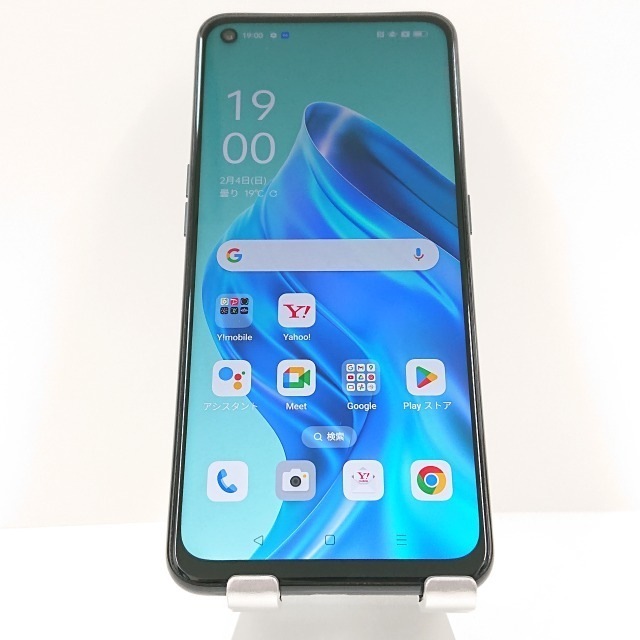OPPO Reno5 A eSIM対応版 A103OP Y!mobile シルバーブラック 送料無料 本体 c05572 【中古】