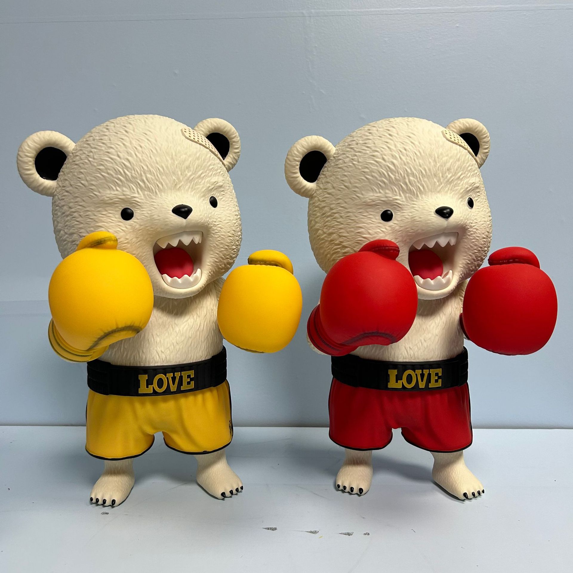ワンピース周辺モデル ボクシング ラージ ベボ ベア バイオレント ベア デスクトップ モデル オーナメント ワンピース フィギュア