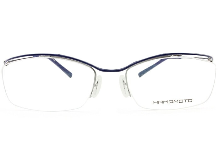 ht-141 c.4 シルバー/ネイビーマット メガネ 眼鏡 ht9