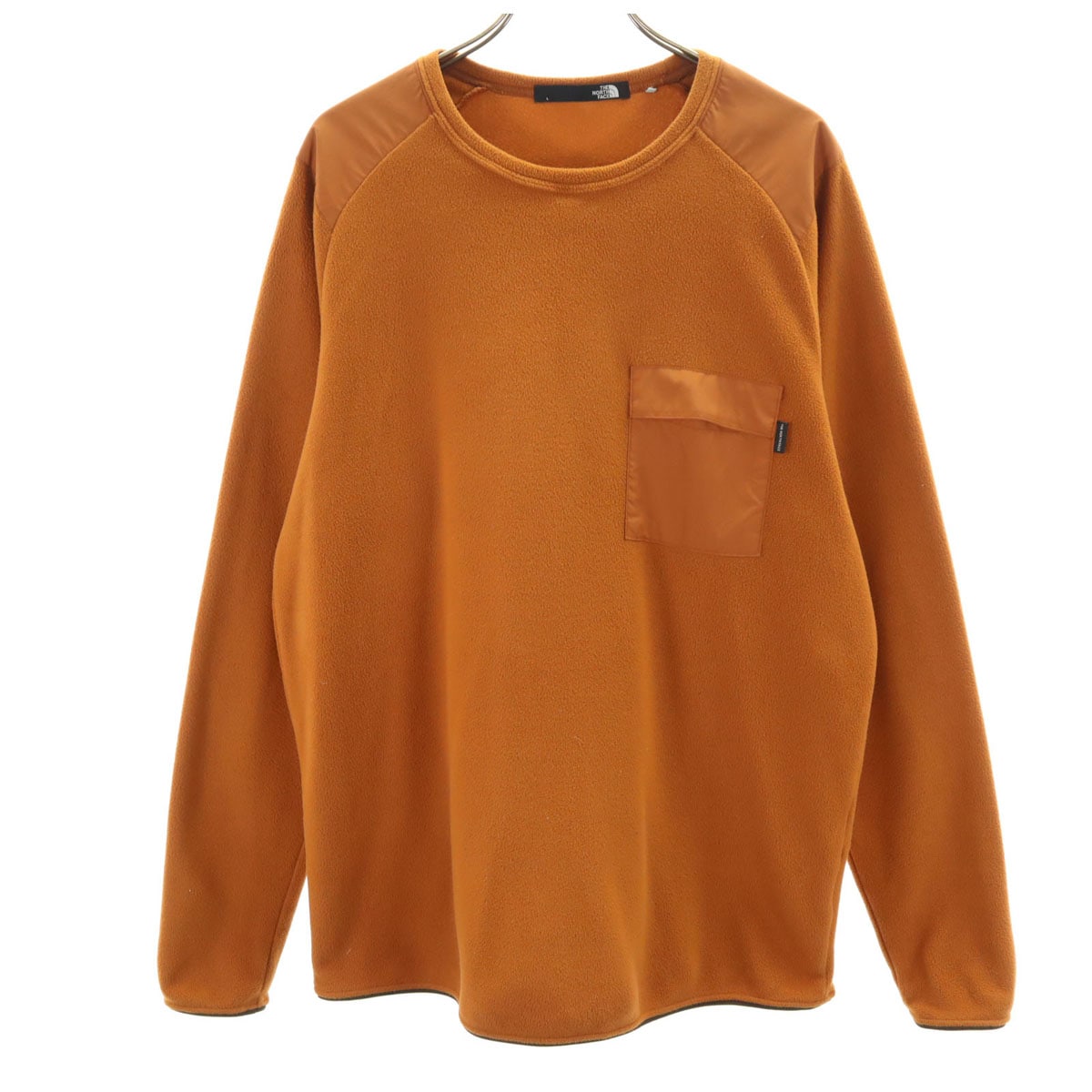 長袖 フリース バーサマイクロ スウェット トレーナー L オレンジ系 NL22061 アウトドア メンズ 古着