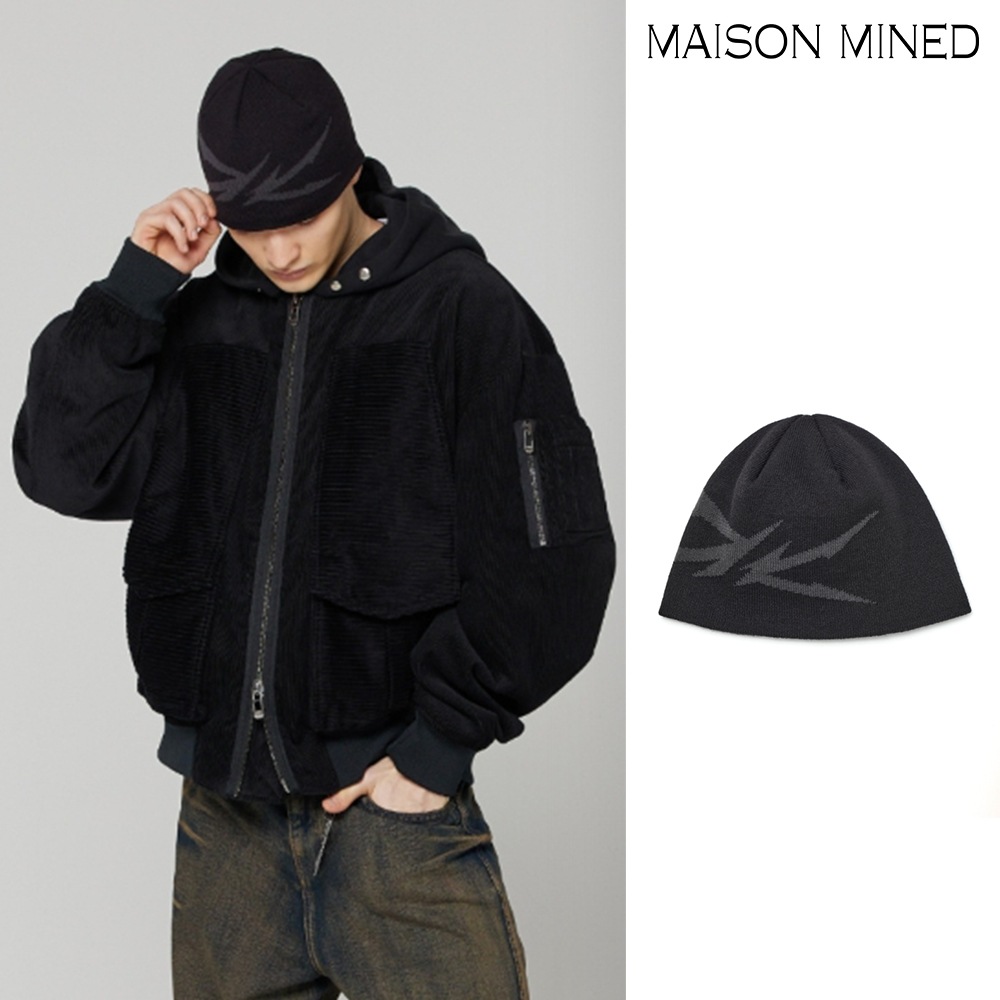 【MAISON MINED】 PINCH JACQUARD BEANIE