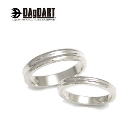 ダグダート DAgDART 刻印OK！ シンプルデザイン 指輪 ペアリング シルバー DR-266