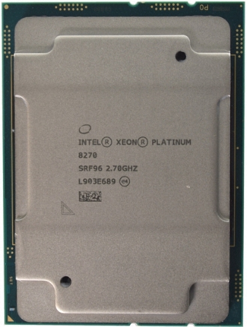 Intel Xeon Platinum 8270 SRF96 26C 2.7GHz 3.4/4.0GHz 35.75MB 205W LGA3647 DDR4-2933