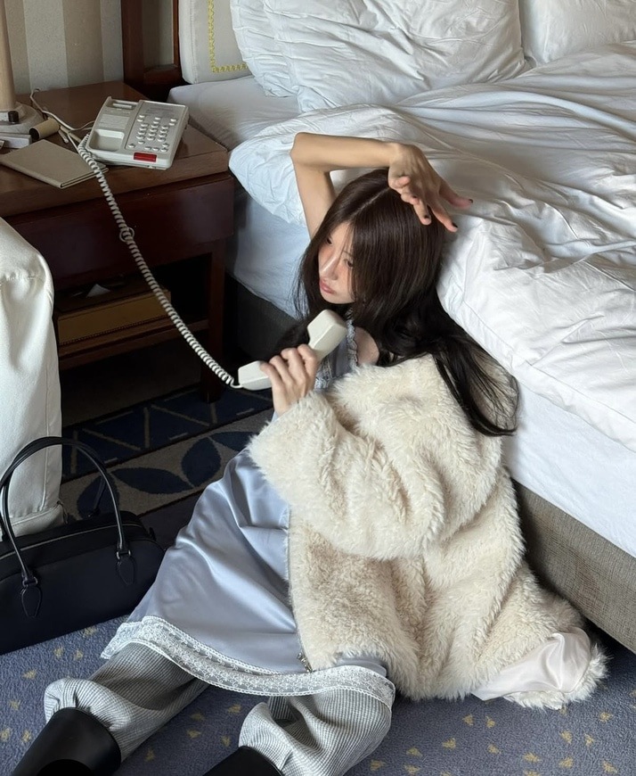 ハドソン·ファー·ジャケット 아웃핏 허드슨 퍼 자켓 (1color)