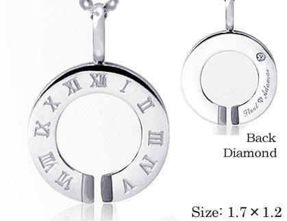 送料無料SMALLアダマスダイヤモンドステンレスネックレス/Adamas/st