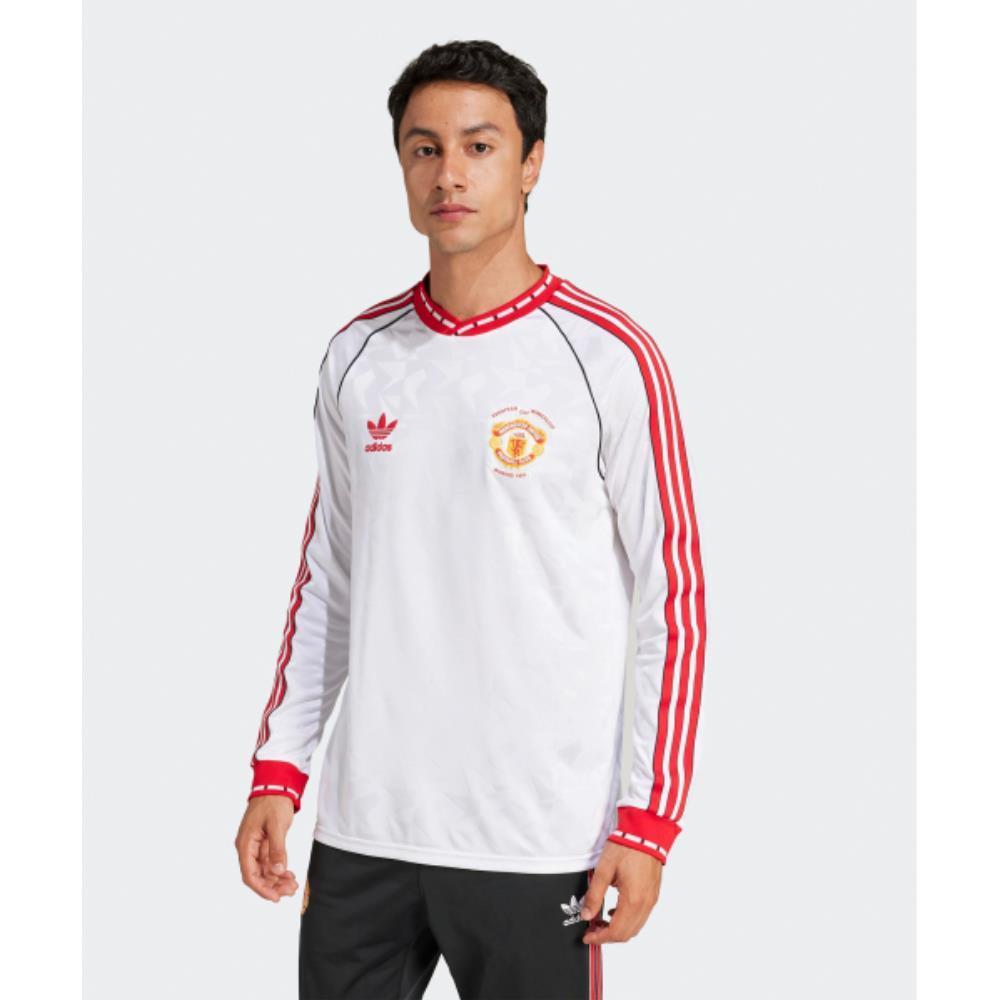 adidas Manchester United 91 Away Long Sleeve Jersey Whit