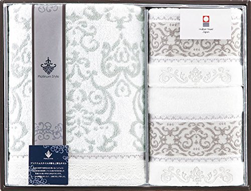 今治タオル メヌエット ウォッシュタオルフェイスタオルバスタオルセット 24-1119800W 6,287円