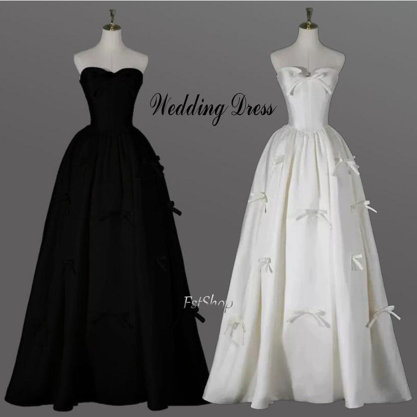 ウエディングドレス ウェディングドレス Ａライン結婚式フォーマルドレス ウェディングサテン 袖なし花嫁ブライズメイド フレア レディース礼服 パーティードレ