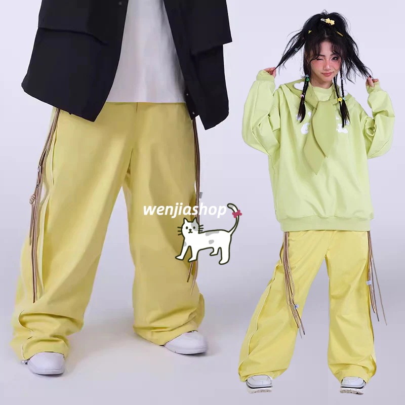 スノーボードウェア パンツ レディース メンズ 防水20000mm イエロー スキーウェア スノボウェア スノーウェア ズボン ロングパンツ 男女兼用 韓国風 防水 防寒防雪保温防風通気